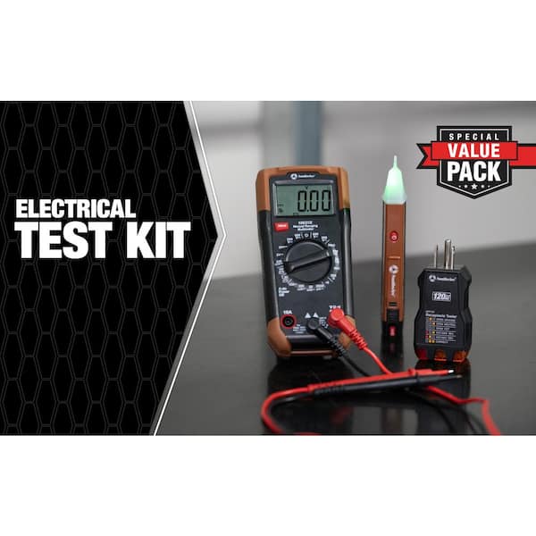 HVAC Electrical Test Kit, Size: ‎11.02 x 4.56 x 3.27 Inches CL320KIT