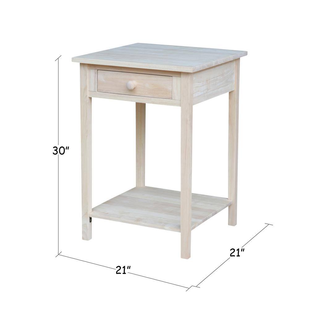 Unfinished Storage End Table - thumbnail 8