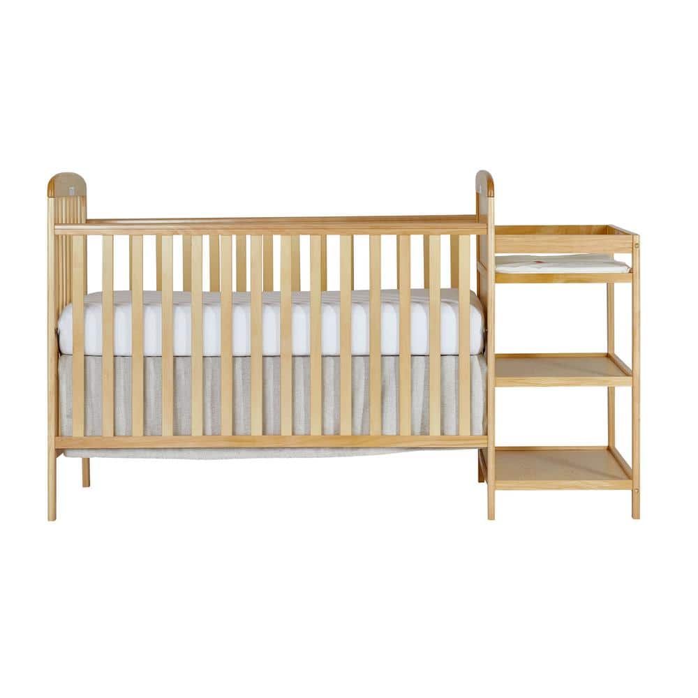 Dream On Me Anna 4-in-1 Natural Crib and Changing Table Combo -  678-N