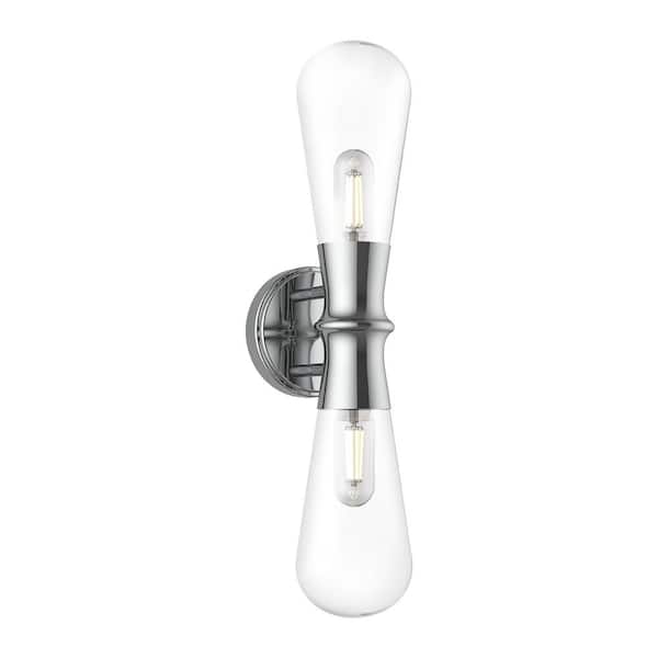 ALORA MOOD Marcel 5-in 2 Light 60-Watt Chrome Vanity Light