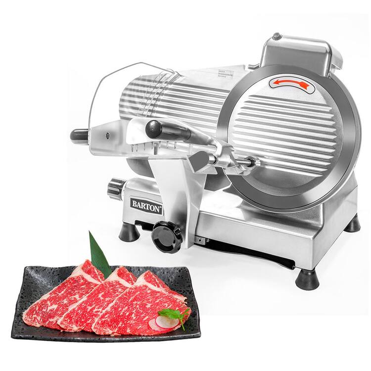 Barton 240-Watts Commercial Electric 10 in. Blade Stainless Steel Meat Slicer