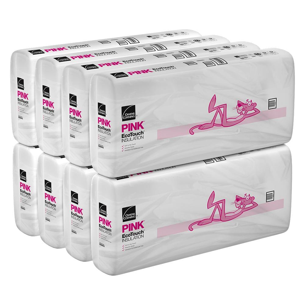 Owens Corning R 30 Pink Metal Framed Foil Faced Fiberglass Insulation Batt 24 In X 48 In 8 Bags F10 The Home Depot