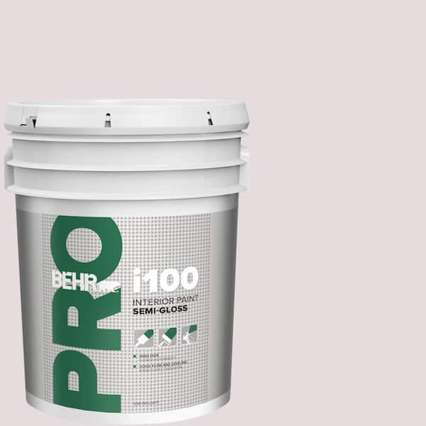 BEHR PRO 5 gal. #100E-1 Coquette Semi-Gloss Interior Paint