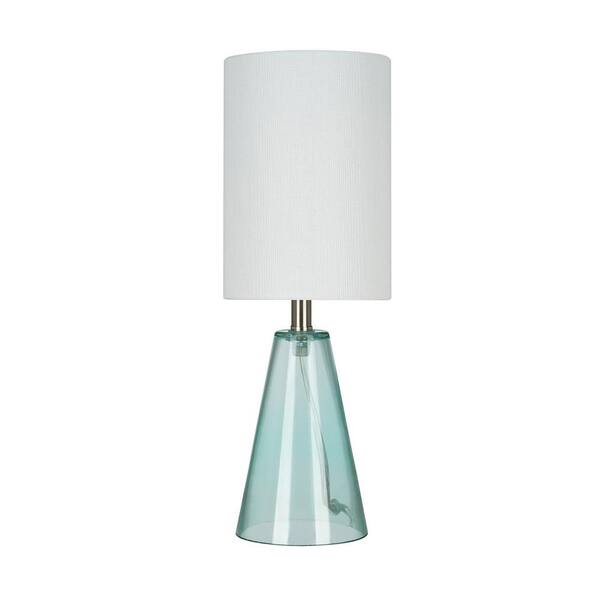 Cresswell 14 In Teal And Brushed, Small Beachy Table Lamp