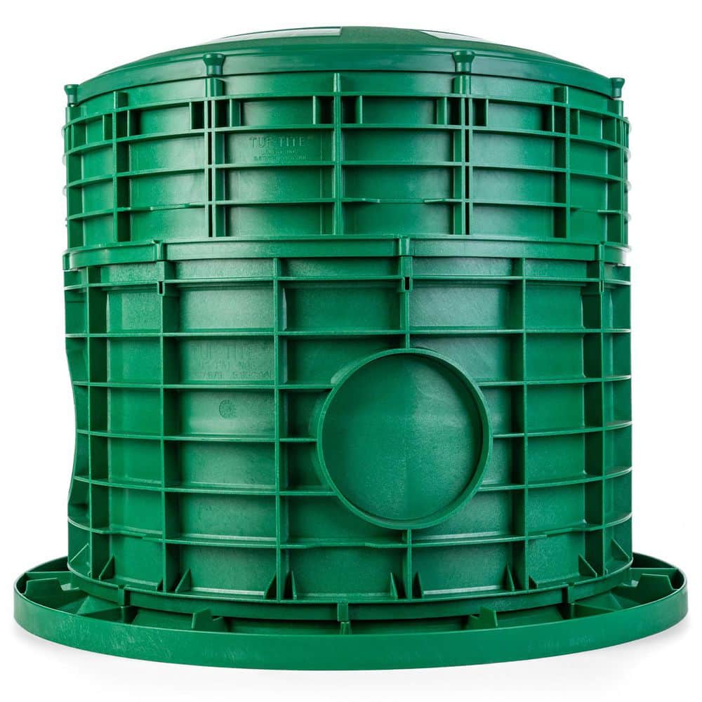 Septic Riser Round Tank VPC 20 in. ID x 18 in. Tall Septic Tank Riser Combo 89-20RIS18COMBO ...