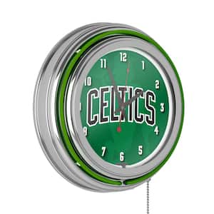 Boston Celtics Green Fade Lighted Analog Neon Clock