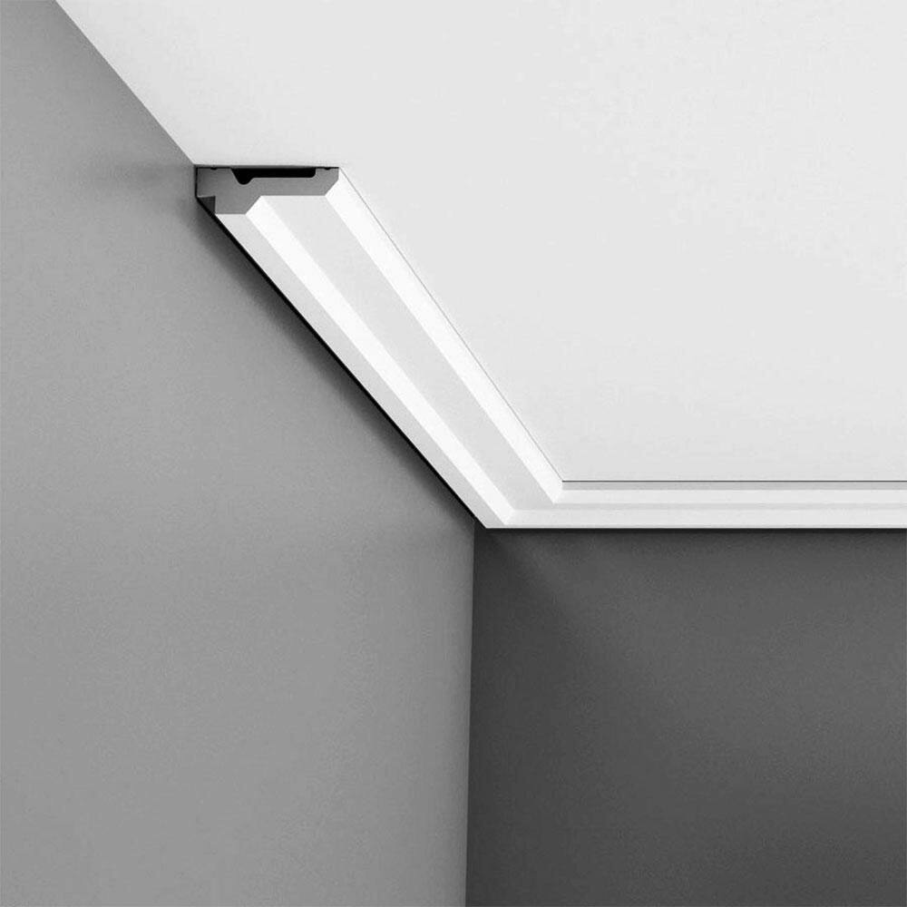 Primed White Polyurethane Crown Moulding 2-3/8 in x 7/8 in