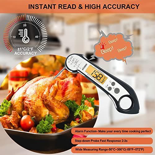 Flip Tip Digital Instant Read Food Cooking Meat Kitchen