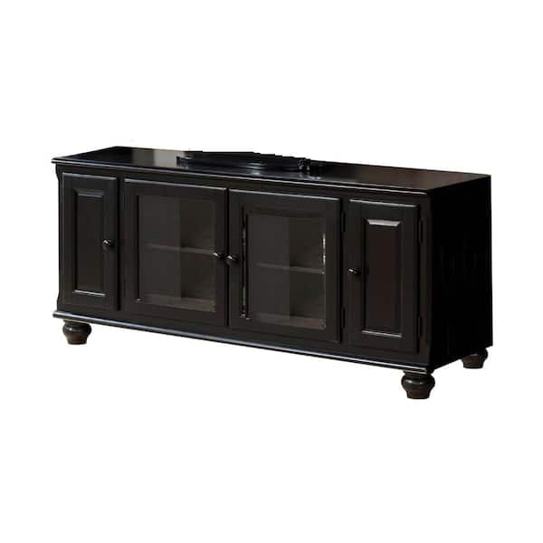 Acme Furniture Ferla 19 in. Black TV Stand Fits TV's up to 59 in.