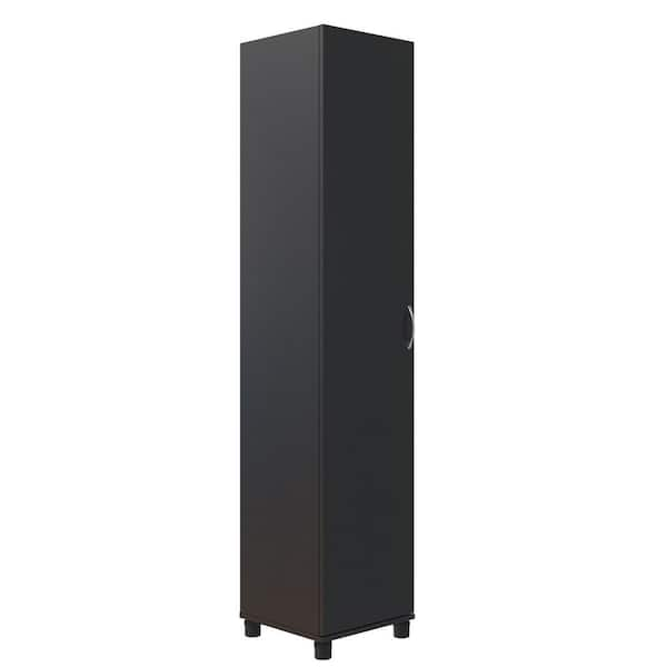 I.D. Systems 67 Tall Dark Elm Mobile Storage Cabinet with (4