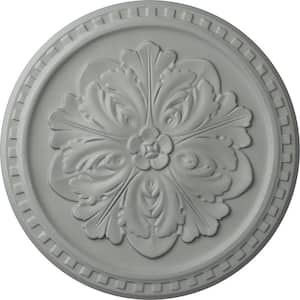 16-7/8" x 5/8" Emeryville Urethane Ceiling Medallion, Primed White