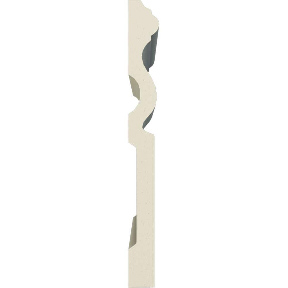 Gray Polyurethane Traditional Baseboard Moulding 94.5"