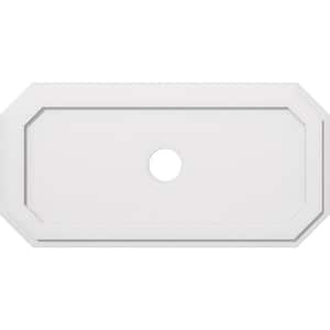40 in. W x 20 in. H x 4 in. ID x 1 in. P Emerald Architectural Grade PVC Contemporary Ceiling Medallion