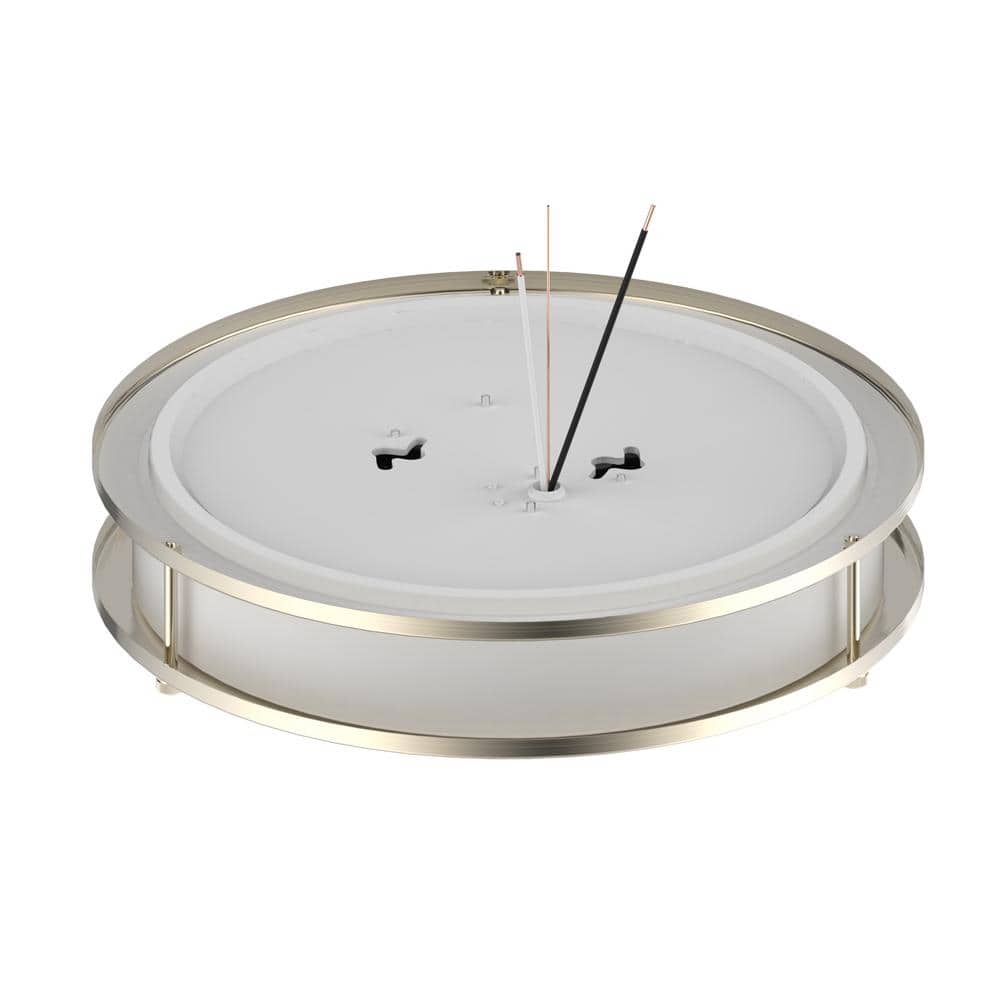 10" Brushed Nickel LED Flush Mount Ceiling Light