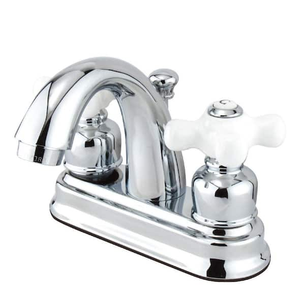 Kingston Brass Restoration 4 In. Centerset 2-Handle Bathroom Faucet ...