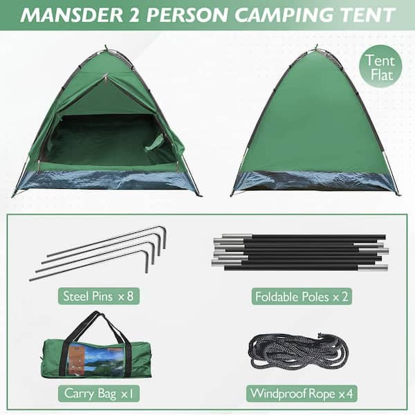 テント・タープ green stage Two Rooms Dome Tent 2 Coleman Evanston 6-Person Dome Tent with Screen Room, 2