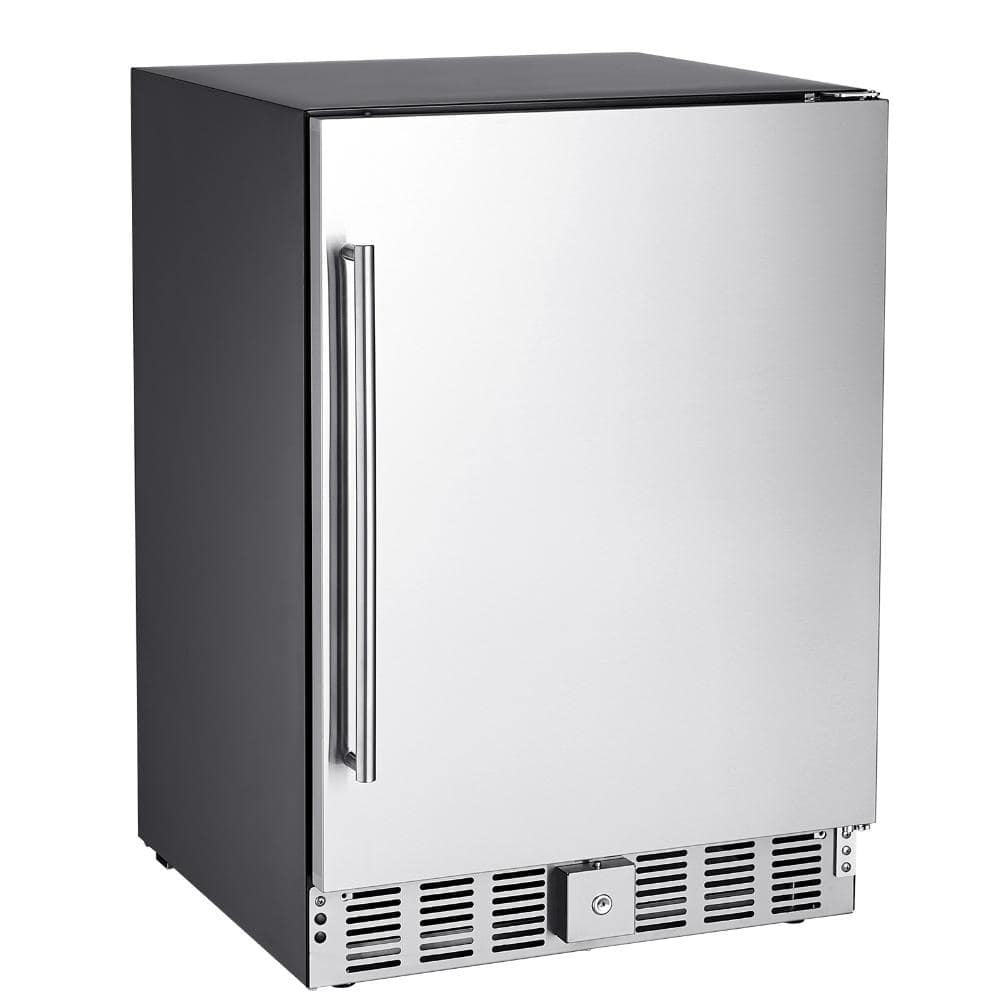 "24"" Indoor/Outdoor Beverage Refrigerator, 150Qt, Holds 180 Cans, Freestanding/Undercounter, Built-In Beverage Fridge"