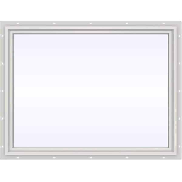 JELD-WEN 47.5 in. x 35.5 in. V-4500 Series White Vinyl Picture Window w/ Low-E 366 Glass