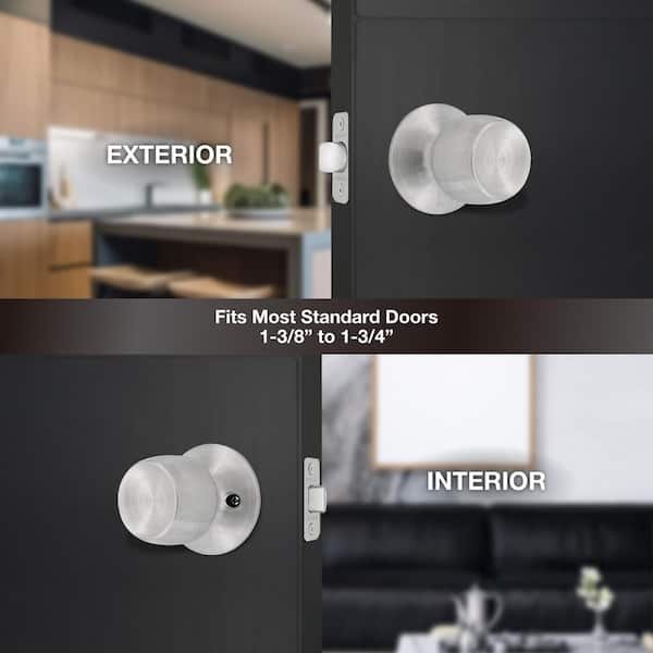 Defiant Brandywine Stainless Steel Hall/Closet Door Knob 32T8630B