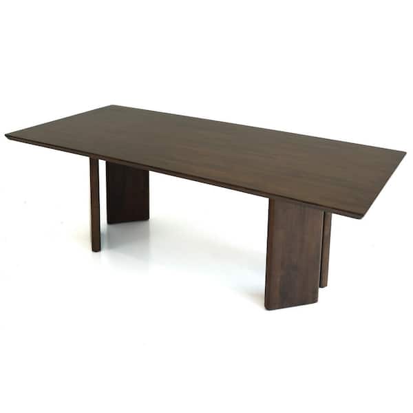 Ashcroft Furniture Co Kairi 86.6 in. Japandi Style Solid Wood 4