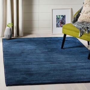 Vision Navy 5 ft. x 8 ft. Solid Area Rug