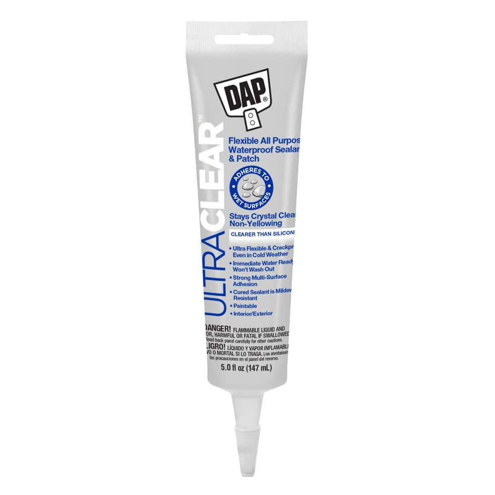 DAP 5 oz. Ultra Clear All Purpose Waterproof Sealant 18387 - The Home Depot