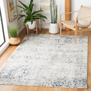 Carnegie Ivory/Navy 8 ft. x 10 ft. Abstract Area Rug