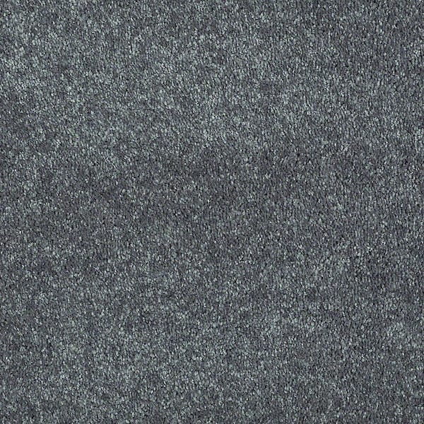 Brave Soul II - Black Satin - 15 ft. 44 oz. Polyester Texture Installed Carpet