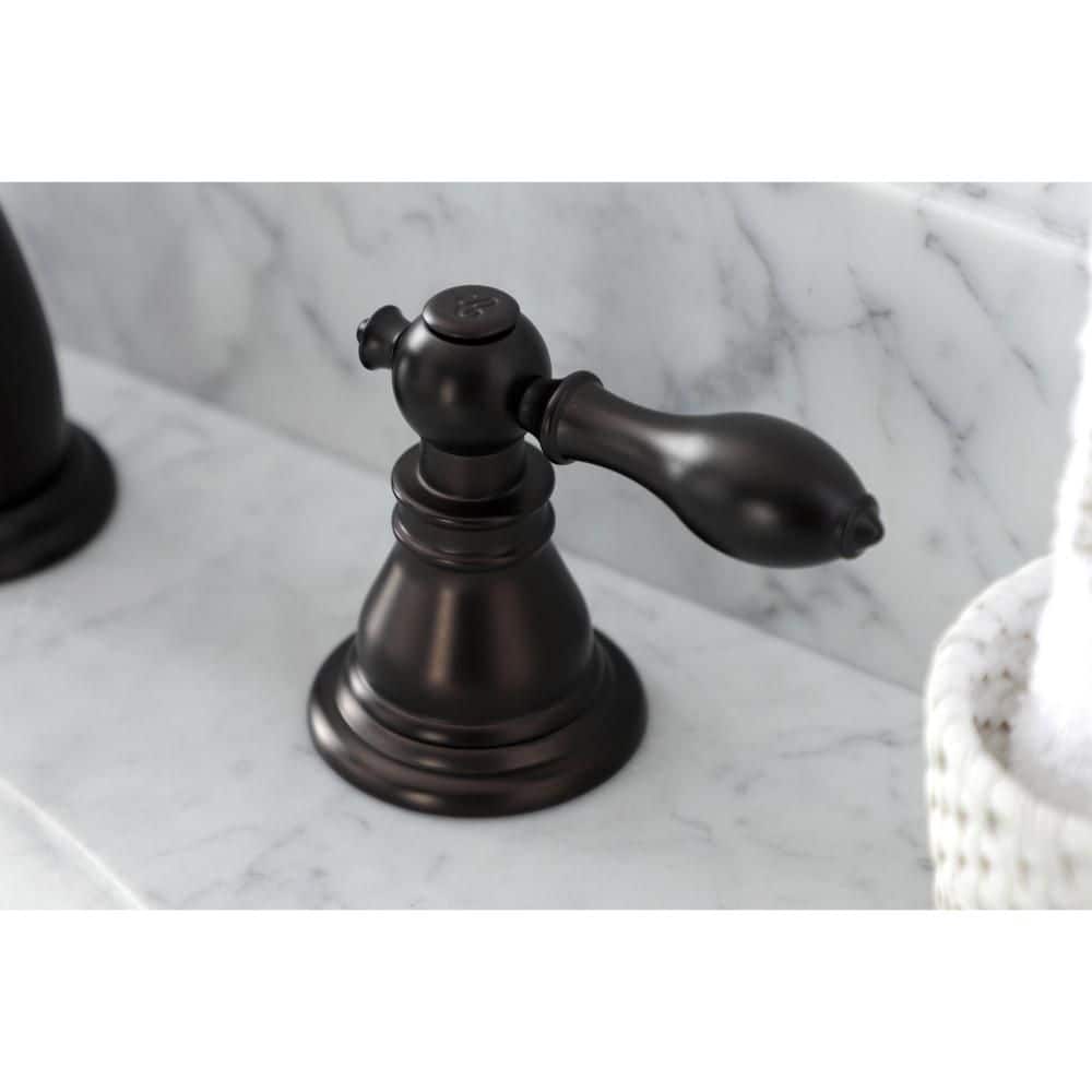 Oil Rubbed Bronze Traditional Widespread Bathroom Faucet