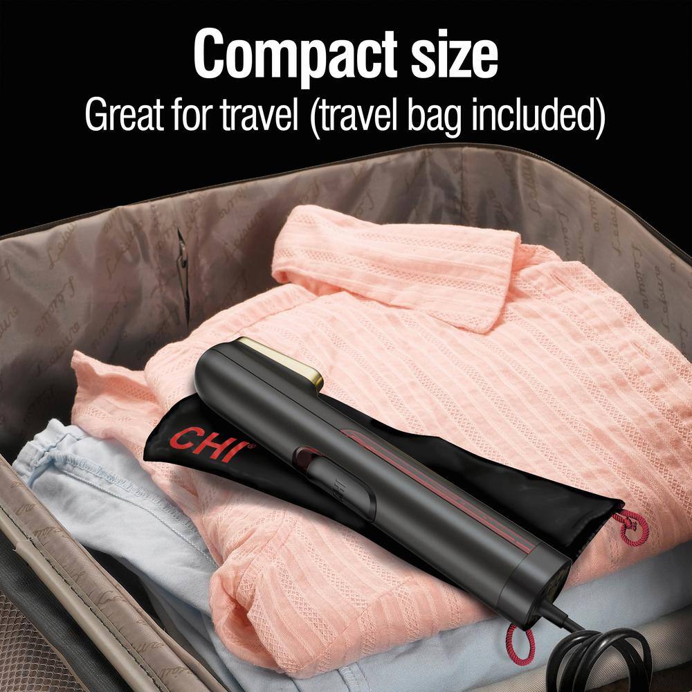 Compact Black and Gold Handheld Garment Steamer