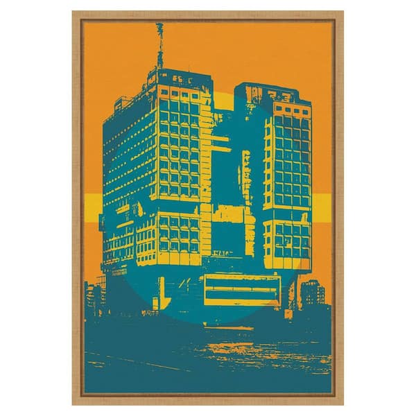 Amanti Art Architecture IV by Gary William 1 Piece Floater Frame Canvas Giclee Architecture Art Print 23 in. x 16 in.