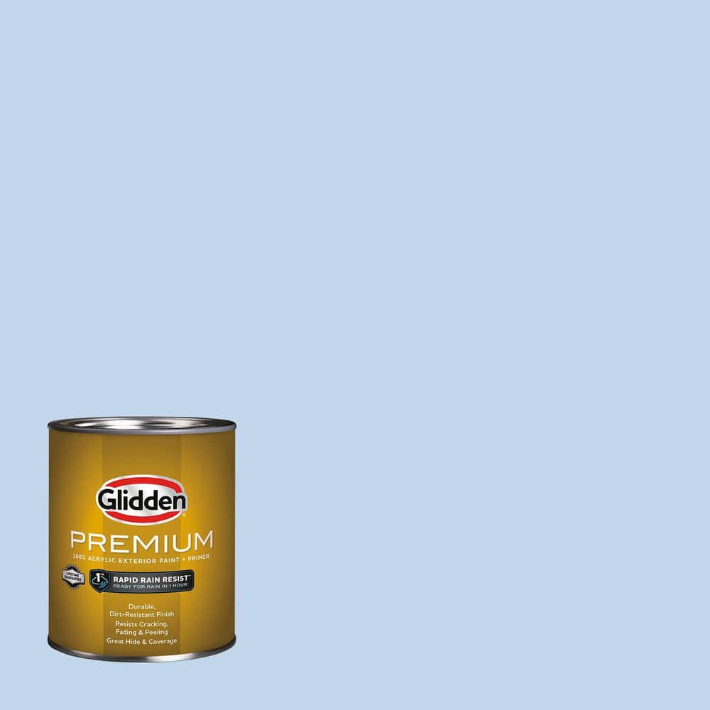 Glidden Premium 1 qt. #PPG1242-2 Touch Of Blue Satin Exterior