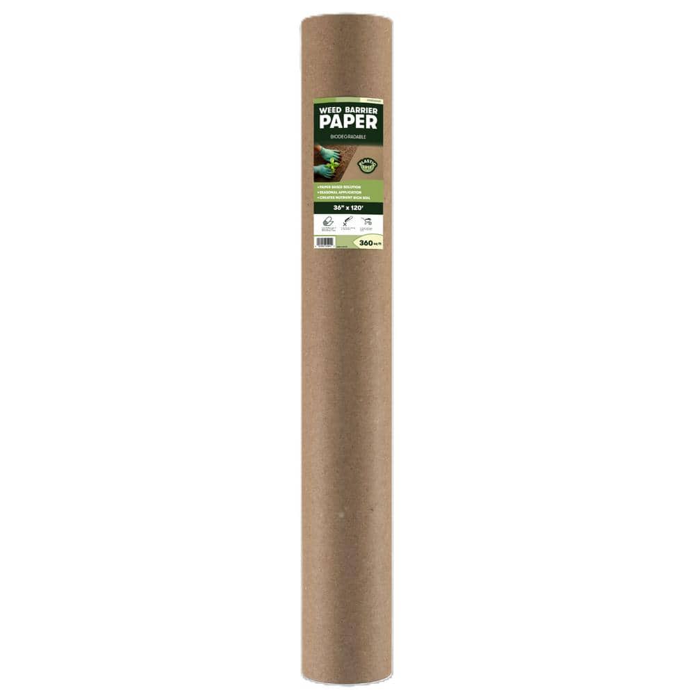 PRATT INDUSTRIES Pratt Weed Barrier 3 ft. x 120 ft. Paper Weed Barrier 36x120KWB The Home Depot
