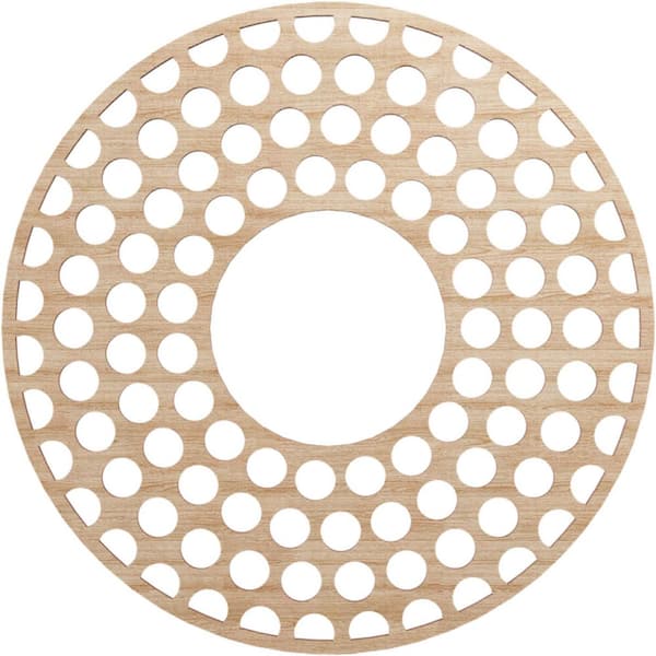 0.25 in. x 8 in. x 22 in. Wood Medallion Moulding