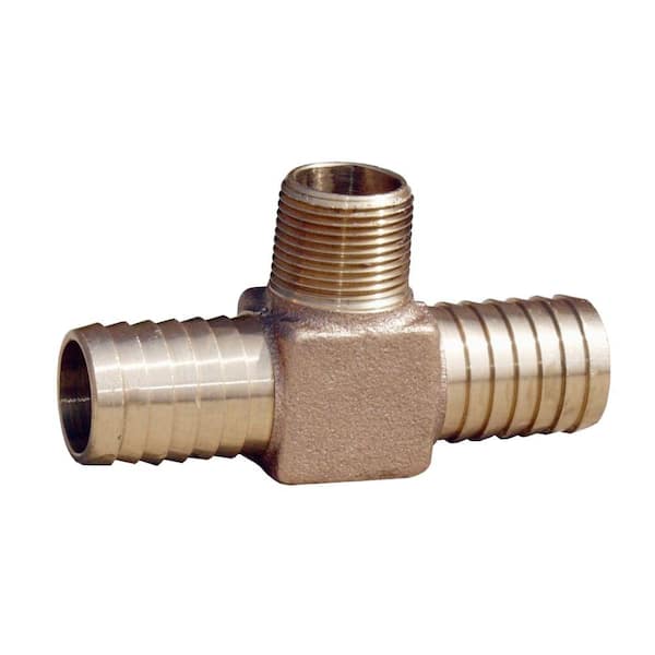 1 in. x 1 in. x 1 in. Brass Yard Hydrant Tee