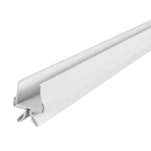 CINCH 1.75 in. x 32 in. Interior White Vinyl and Rubber Door Bottom Seals Slide-On Weatherstripping