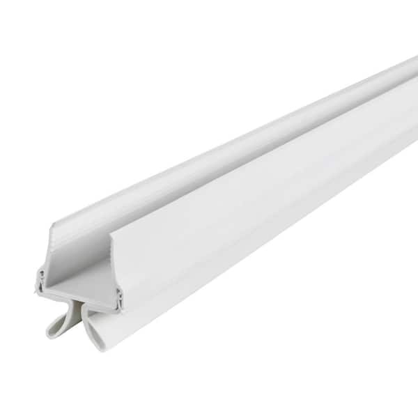 CINCH 1.75 in. x 32 in. White Vinyl and Rubber Slide-On Door Bottom Weatherstripping