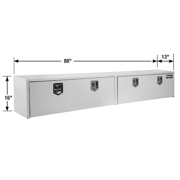 Buyers Products Company 96 White Steel Full Size Top Mount Truck Tool Box  1702860 - The Home Depot