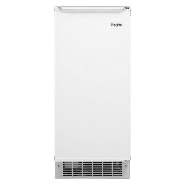 Whirlpool 15 in. 50 lb. Freestanding or Built-In Icemaker in White