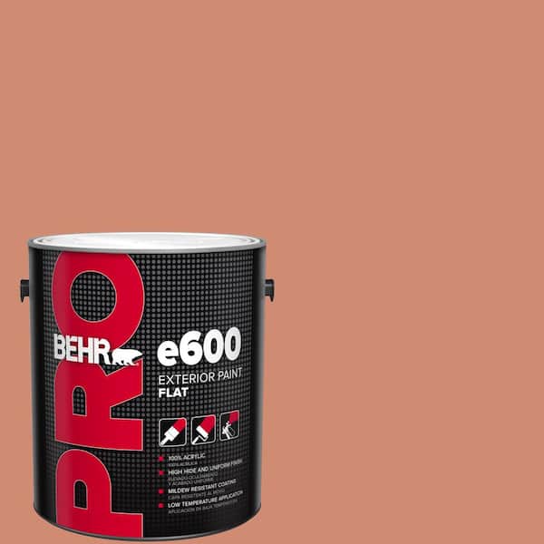 1 gal. #M190-5 Fireplace Glow Flat Exterior Paint