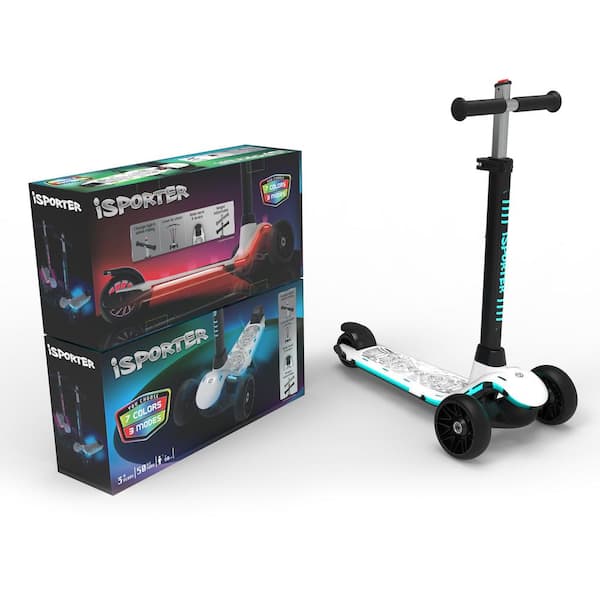 maocao hoom 3 Wheel Scooter For Kids Ages 3-Years to 5-Years Old With Light Up Wheels, Foldable and Adjustable, Anti-Slip Deck