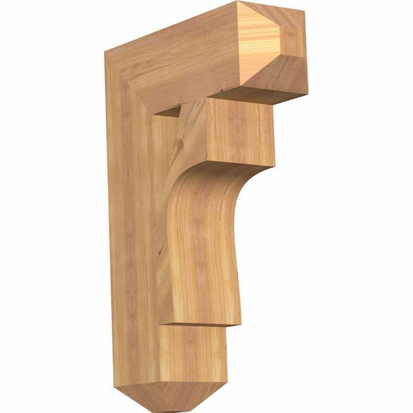 Ekena Millwork 5.5 in. x 26 in. x 18 in. Western Red Cedar Westlake Craftsman Smooth Bracket