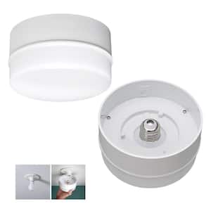 Spin Light 5 in. Closet Basement Utility LED Flush Mount Ceiling Light 600 Lumens 4000K Bright White