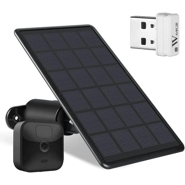 Wasserstein Solar Panel for Blink Outdoor, XT2 and XT with 64GB USB Flash Drive (Blink Camera NOT Included)