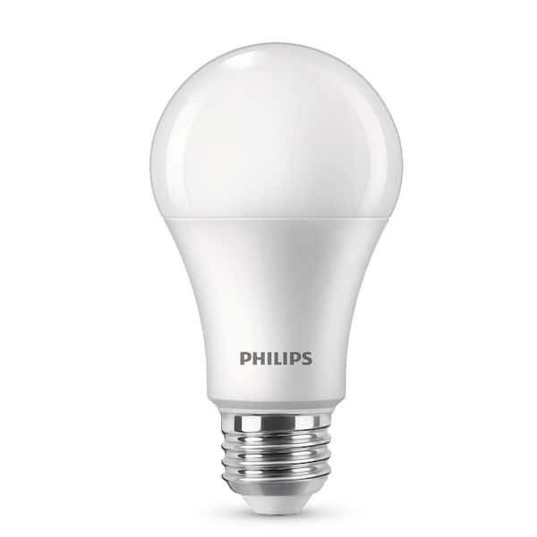Philips 100-Watt Equivalent A19 Dimmable Saving LED Light Bulb Daylight (5000K) (2-Pack) 556456 - The Home Depot