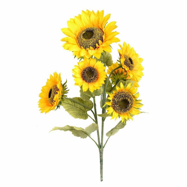 Vickerman 25 in. Artificial Yellow Sunflower Floral Arrangement
