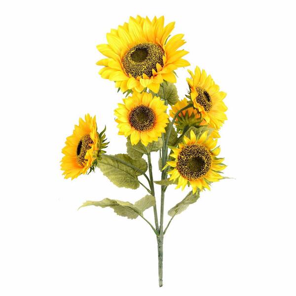 Vickerman 25 in. Artificial Yellow Sunflower Floral Arrangement