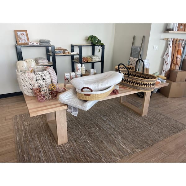 2.5 ft. L x 25 in. D x 1.5 in. T Finished Maple Solid Wood Butcher Block Countertop With Square Edge