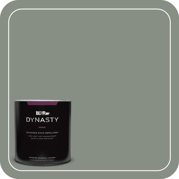 BEHR DYNASTY 1 qt. #PPF-34 Peaceful Glade Eggshell Enamel Interior Stain-Blocking Paint and Primer