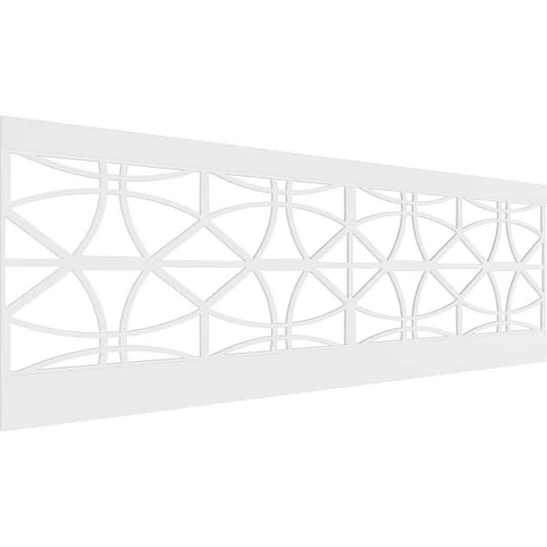 Ekena Millwork 32 in. H x 94-1/2 in. W 21.04 sq. ft. Haswell PVC Wainscot Paneling Kit